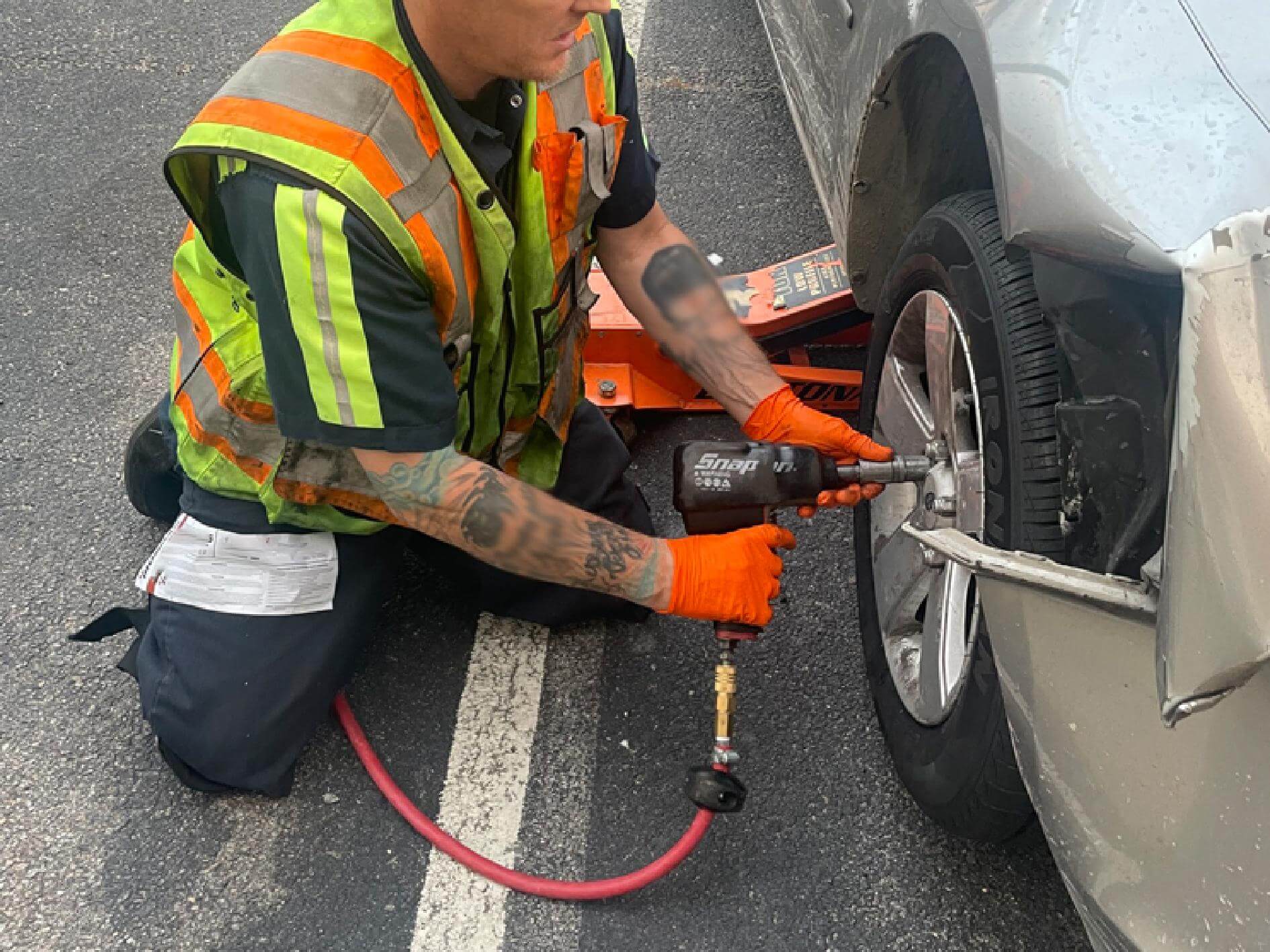 tire changing service